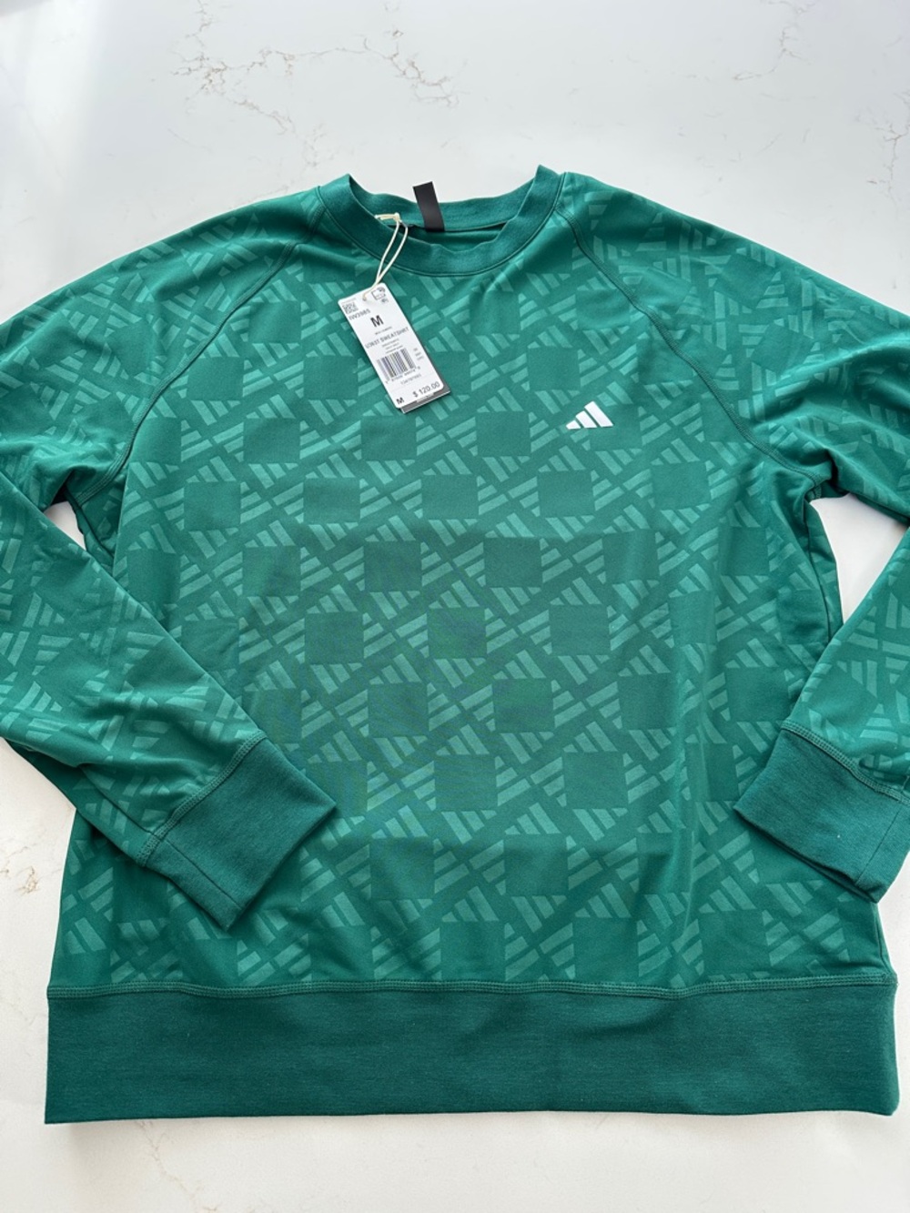 Adidas Green 365 Men’s Golf Athletic Crewneck Sweater Medium NWT